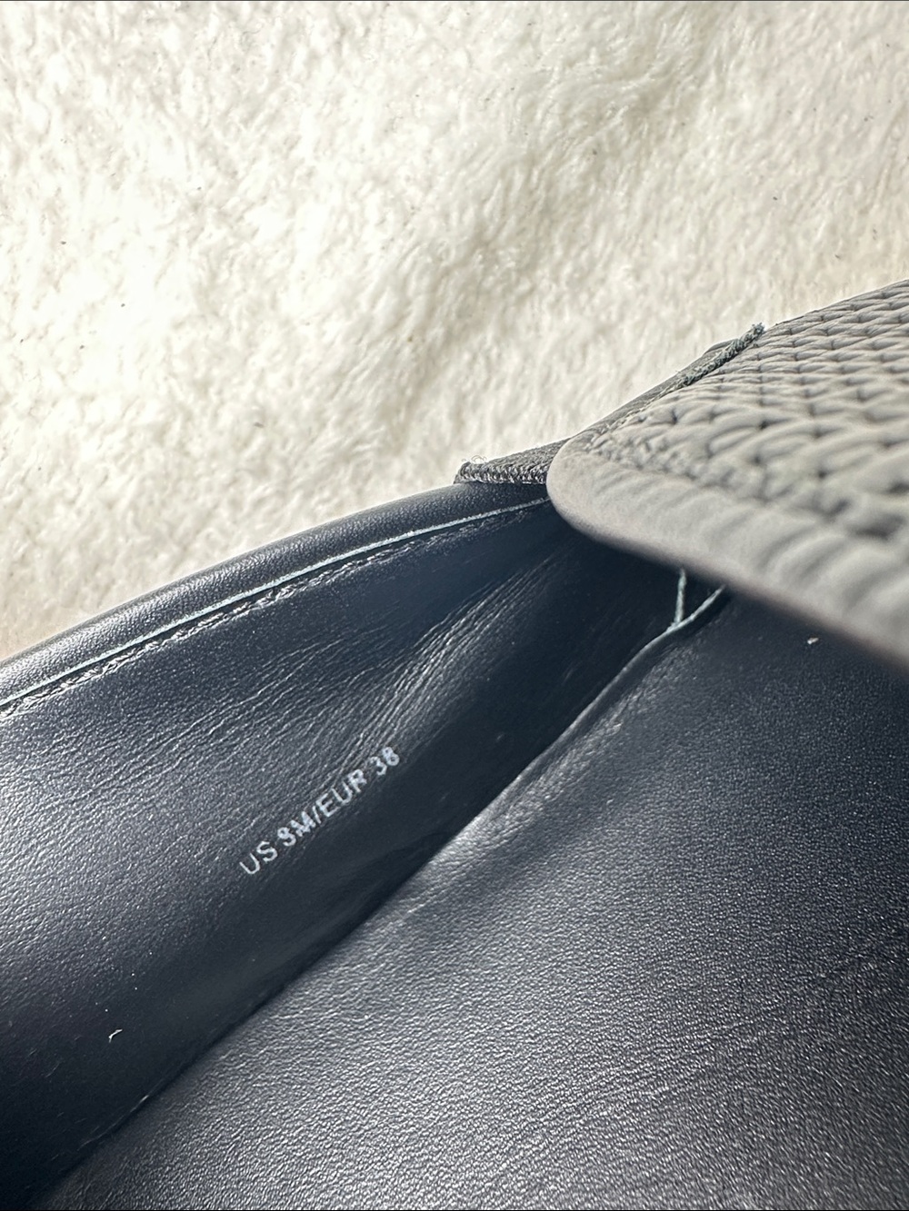 Vince Blair Black Perforated Leather Slip-On Sneakers with White Comfort Sole 8 - Picture 14 of 16